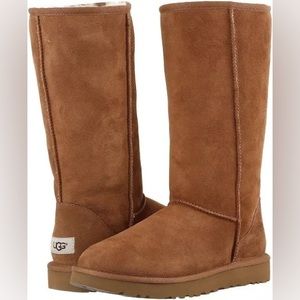 Womens UGG® Classic Tall II Boot - Chestnut size 9.